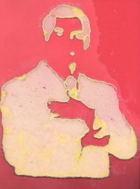 Hela Lamine, from the series Nous ne mangerons plus de ce pain l&agrave;, 2011, 7 scans and photographs of bread and water, 42 x 32.5 cm. Courtesy of the artist. 