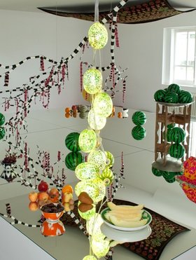 Slavs and Tatars,Dunjas, Donyas, Dinias, 2012 , installation view, Secession, Vienna, 2012. Courtesy Oliver Ottenschl&auml;ger/ Secession, Vienna.