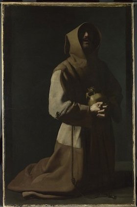Francisco de Zurbar&aacute;n (1598&ndash;1664), Saint Francis in Meditation, 1635&ndash;39. Courtesy and &copy; The National Gallery, London. 
