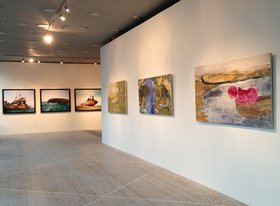 (right) Veronica Smirnoff, (background) Zineb Sedira.