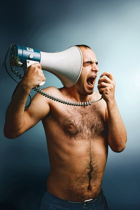 Sener &Ouml;zmen, from the series Untitled (Megafon), 2005. C-print.