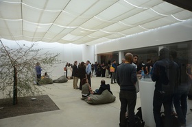 March Meeting 2014 attendees in discussion, Sharjah Art Foundation Art Spaces.