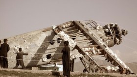 Lida Abdul, still from In Transit, 2008, DVD. Courtesy the aritst and Galleria Persano, Turin Italy