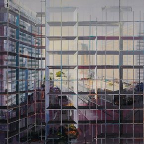 Driss Ouadahi, <i>Yesterday, Today and Tomorrow,</i> 2011, oil on canvas, 130 x 150 cm. Courtesy of the artist and Lawrie Shabibi, Dubai.