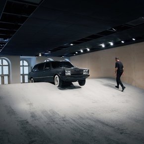 Ahmet Öğüt, <i>Across the Slope,</i> 2008, installation view, SALT, Istanbul. Courtesy of the artist.
