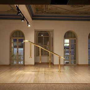  Hassan Khan, <em>Banque Bannister</em>, 2010, installation view, SALT, Beyoğlu, 2012. Photograph by Serkan Taycan. Courtesy of the artist.