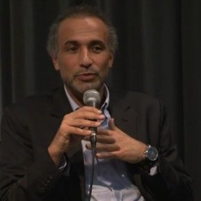 Book launch with discussion between Tariq Ramadan and Willem Schinkel, Witte de With, 30 January 2012. Courtesy of Witte de With.