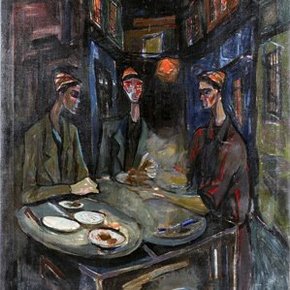 Mahmoud Sabri, <em>Untitled</em>, c.1950, oil on canvas.