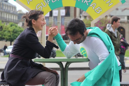 Arm Wrestling with Super Sohrab