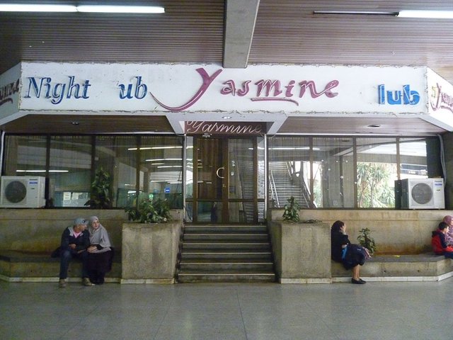 A closed down nightclub in the Arts Centre, March 2012.