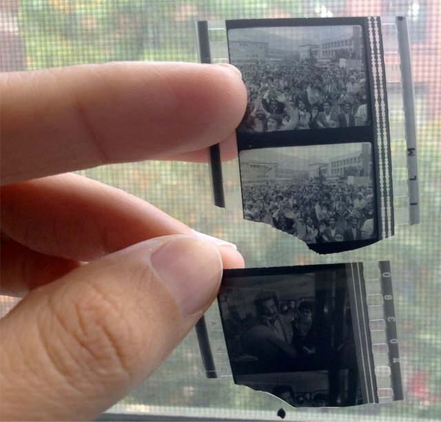 Discarded frames from prints of the feature Gunah [https://pad.ma/BVA/player/A] and a newsreel on the 1978 coup dʼ&eacute;tat [https://pad.ma/BSU/player/00:06:42.480].