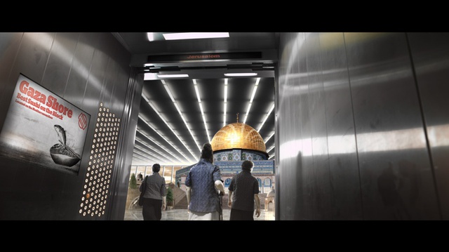 Larissa Sansour, Nation Estate, 2012, film still, 9 min.