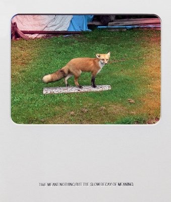 <p>Basim Magdy</p><p><em>Every Subtle Gesture</em>, 2012 - ongoing</p><p>Colour prints on Fuji Crystal Archive paper and Letterpress silver text (detail), 52 x 45 cm (framed)</p><p>Courtesy artSÃ¼mer, Istanbul</p>&nbsp;