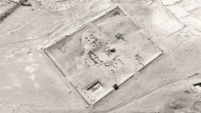 <p>Jananne Al-Ani<br /> <em>Aerial II</em>, 2011<br /> Stills from <em>Shadow Sites II</em><br /> Single channel digital video</p> <p>Courtesy the artist and the Abraaj Capital Art Prize</p> <p>Photograph by Adrian Warren</p>&nbsp;