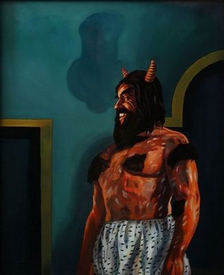 <p>Arash SedaghatkishÂ </p> <p><em>Dive, </em>2011<br /> Reverse painting on plexiglass</p> <p>40 x 30 cm <br /> Courtesy of the artist and Aaran Gallery, Tehran</p>&nbsp;