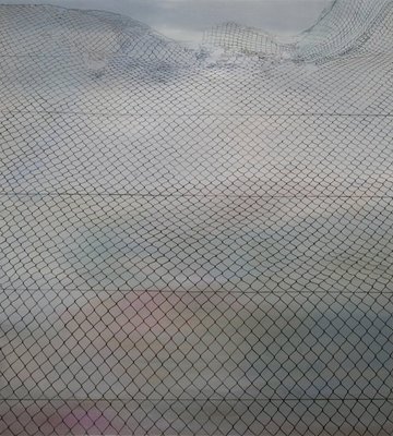 <p>Driss Ouadahi</p><p><em>Over the fences</em>, 2011</p><p>Oil on canvas</p><p>200 x 180 cm</p><p>Courtesy of the artist</p>&nbsp;