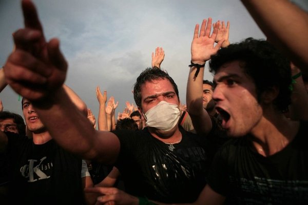 <p>Newsha Tavakolian, 2011</p><p>Photograph</p><p>Courtesy of the artist</p><p>Â </p><p>21: Demonstrators during a one million strong march supporting Presidential candidate Mir-Hossein Mousavi.</p>&nbsp;