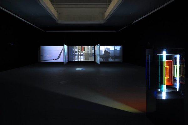 <p>Ergin ÃavuÅoÄlu</p><p><em>Point of Departure,</em> 2006</p><p>Six channel video installation, three channel sound</p><p>Duration: 31:36', continuous loop</p><p>Dimensions variable</p><p>Installation view, Kunstverein Freiburg, 2008</p><p>Â© Marc Doradzillo</p><p>Courtesy the artist, Rampa, Istanbul and Film and Video Umbrella, London</p>&nbsp;