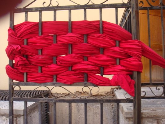 <p>Khaled Alhamzah</p><p>2010</p><p>Textile, wood and metal</p><p>Courtesy of the artist</p>&nbsp;