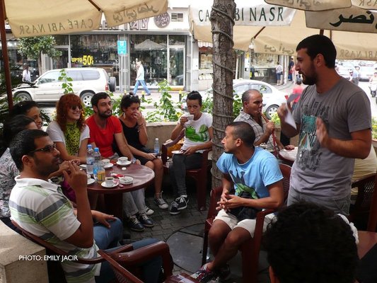 <p>Home Workspace Program participants at their landing seminar, September 2011</p><p>Courtesy of Home Workspace, Beirut</p>&nbsp;