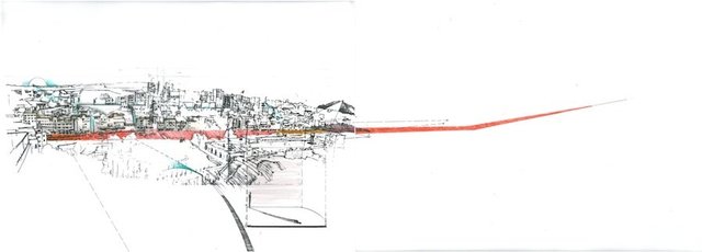 <p>Saba Innab</p><p><em>Untitled</em>, 2011</p><p>Ink and china marker on tracing paper</p><p>29 x 42 cm</p><p>Courtesy of the artist</p>&nbsp;