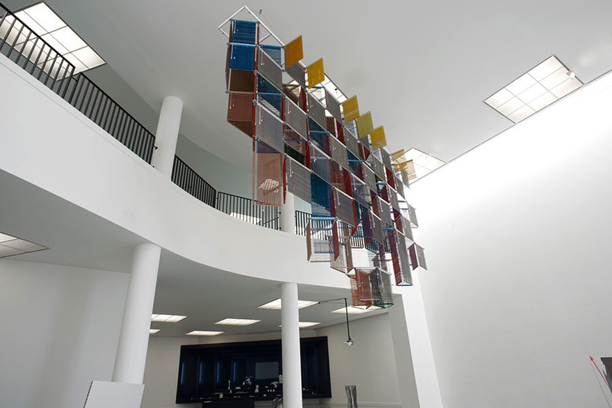 Haegue Yang, Blind Curtain - Flesh Behind Tricolore, 2014.