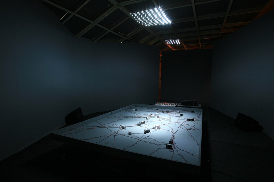 Magdi Mostafa, Sound Cells: Analog Orchestra, sound installation, 2009.