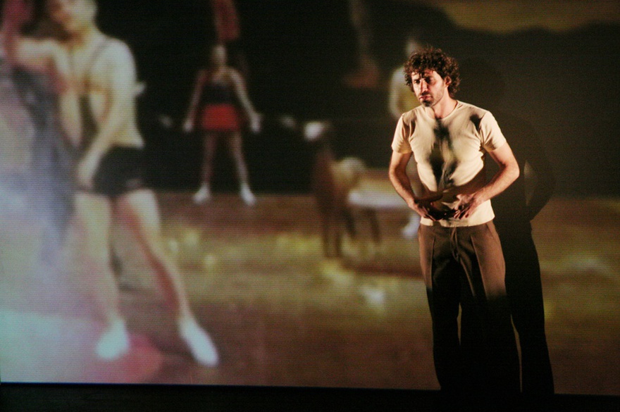 Lina Majdalanie in Rabih Mrou&eacute;, Who's Afraid of Representation?, 2005.