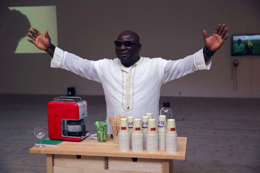 Opening week of Something to Generate From &ndash; Kunsthal Aarhus / Barthelemy Togou in The Mobile Cafeteria.