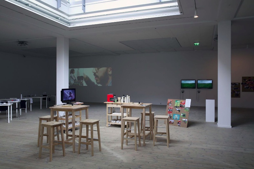 Installation view The Mobile Cafeteria / Something to Generate From &ndash; Kunsthal Aarhus