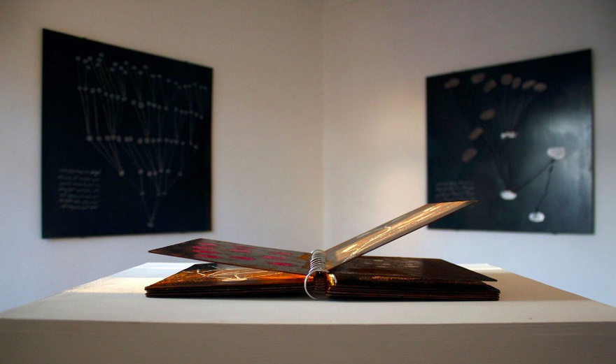 Mohssin Harraki, Greffer, Espalier, Dresser (detail), 2014 at L&rsquo;appartement 22, Rabat. 