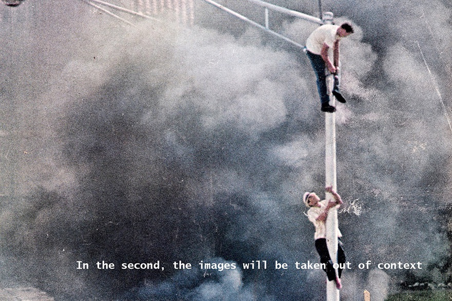 Image credit: Aikaterini Gegisian, It is small, we like it this way, 2014 (detail). Digital slideshow produced for Ibraaz Platform 008. Dimensions variable. Copyright: the artist. Courtesy Kalfayan Galleries, Athens &ndash; Thessaloniki.