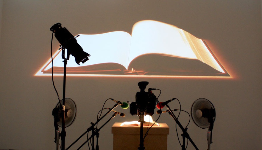 Nida Sinnokrot, Exquisite Rotation (2016). Multi media installation.