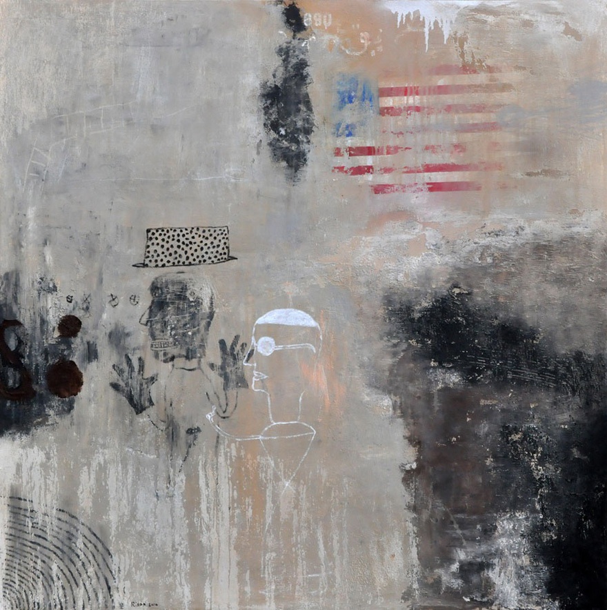 Work by painter Karim Racine who participated in the chapter ‘Fine Art’.