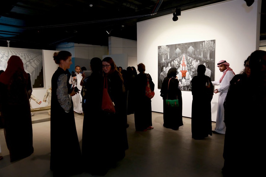 Unstitched, an art exhibition by Onqoud.